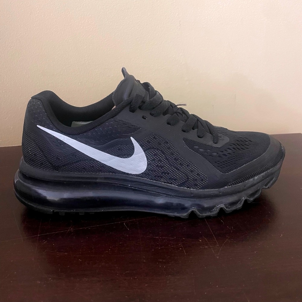 Nike Air Max 2014 Kids Shoes Black Reflective Silver 631334-001 Size 6Y - Picture 4 of 9
